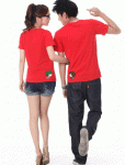 เสื้อบอกรัก ลายทหาร