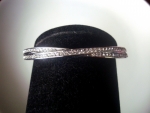 กำไลข้อมือทองคำขาว 18k white gold plated ประดับเพชรดีไซน์อินฟินิตี้ดกรด AAA สวยมากค่ะ