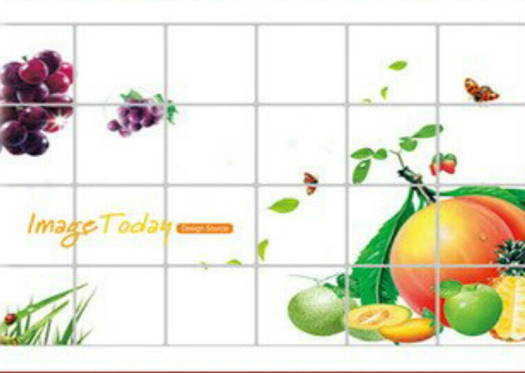 007-3-12 สติ๊กเกอร์กันน้ำมันครัว 60 x 90 ซม.