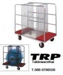 รถเข็นกระจก,รถเข็นเก็บกระจก Lazy susan trolley,Made In Thailand,Stainless ขนาด L125xW64xH118 cm. ราย