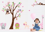 Removable Wall Decor Sticker  สวนสัตว์หรรษา 60x90 cm.x2 pcs.