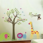 Removable Wall Decor Sticker จ้าวป่าน้อย ขนาด 60 x 90 cm.