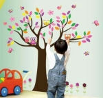 Removable Wall Decor Sticker สติ๊กเกอร์ใสนกฮูกตาโต