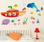 Removable Wall Decor Sticker เรือดำน้ำ