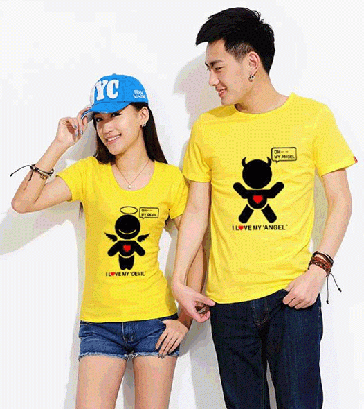 เสื้อคู่รักเกาหลี นางฟ้ากะซาตาน