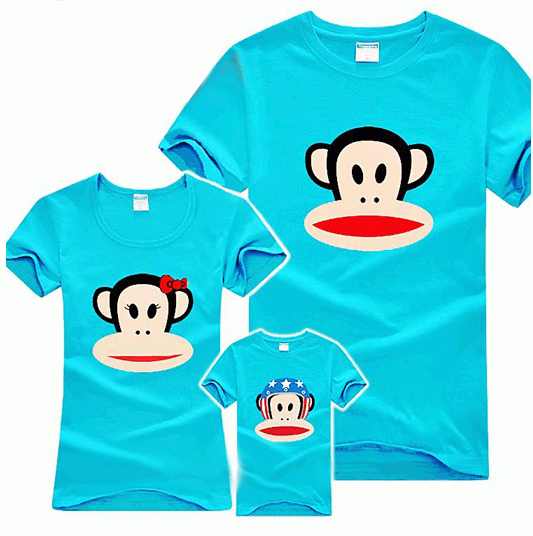 เสื้อครอบครัว ลายลิงพอลแฟรงค์ เสื้อครอบครัว ลายลิงพอลแฟรงค์