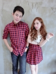 เสื้อคู่รัก เซต Sassy-school scott set เซตคุ่รักสไตล์เปรี้ยวซ่า