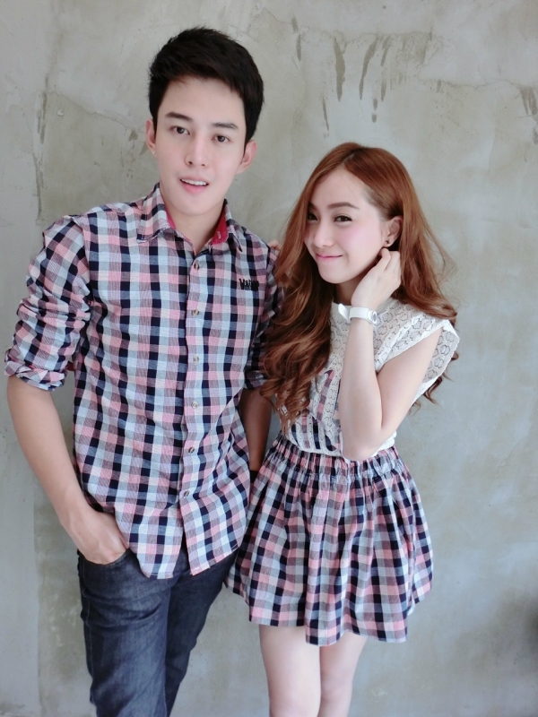 เสื้อคู่รัก เซต V-block scott set เซตคุ่รักงานปักสุดสวย เสื้อคู่รัก เซต V-block scott set เซตคุ่รักงานปักสุดสวย