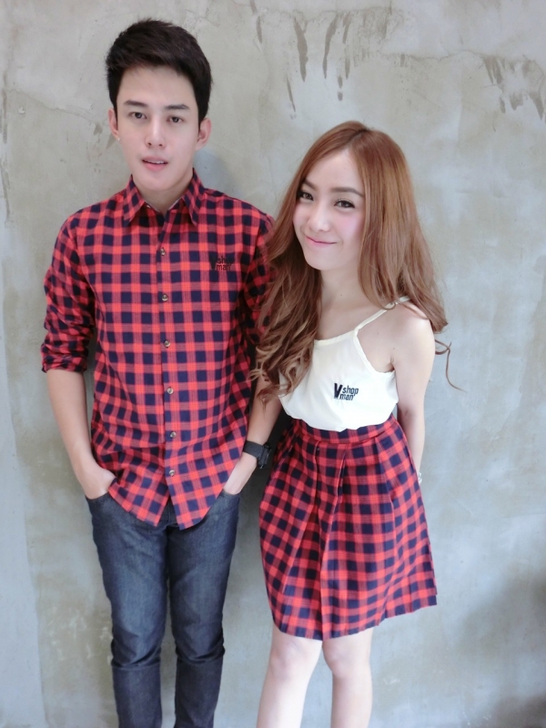 เสื้อคู่รัก เซต Sassy-school scott set เซตคุ่รักสไตล์เปรี้ยวซ่า เสื้อคู่รัก เซต Sassy-school scott set เซตคุ่รักสไตล์เปรี้ยวซ่า