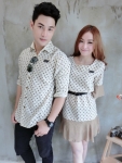 เสื้อคู่รัก Coruci-dot set เซตคุ่รักลายจุดสุดน่ารัก