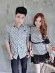 เสื้อคู่รัก Coruci-dot set เซตคุ่รักลายจุดสุดน่ารัก