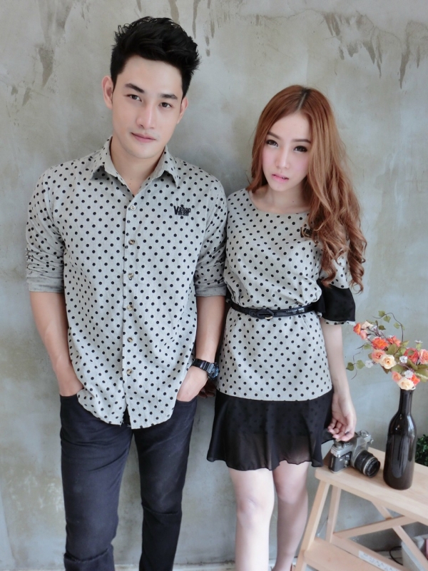 เสื้อคู่รัก Coruci-dot set เซตคุ่รักลายจุดสุดน่ารัก เสื้อคู่รัก Coruci-dot set เซตคุ่รักลายจุดสุดน่ารัก