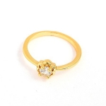 แหวนทอง 9k gold filled ประดับเพชร CZ ดีไซน์น่ารัก