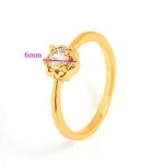 แหวนทอง 9k gold filled ประดับเพชร CZ ดีไซน์น่ารัก
