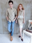 เสื้อคู่รัก เซ็ต Shinkuri scott set เซ็ตคุ่รักลายชิโนริ