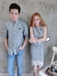 เสื้อคู่รัก เซ็ต Shinkuri scott set เซ็ตคุ่รักลายชิโนริ