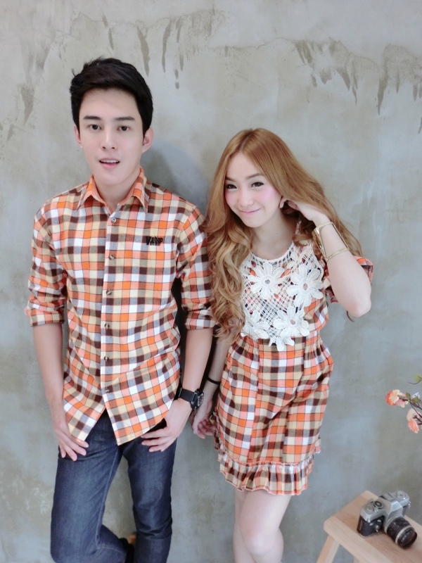 เสื้อคู่รัก เซ็ต Floweryhill scott set เซ็ตคู่รักลายสก็อตปักอกด้วยผ้าลูกไม้ลายสว เสื้อคู่รัก เซ็ต Floweryhill scott set เซ็ตคู่รักลายสก็อตปักอกด้วยผ้าลูกไม้ลายสว