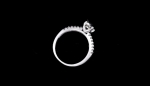 แหวนทองคำขาว 18k white gold plated ประดับเพชร CZ เกรดพรีเมี่ยมดีไซน์ยอดนิยม สวยห