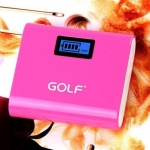 แบตสำรอง Golf GF-LCD02 5200 mAh สีชมพู