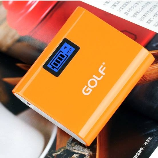 แบตสำรอง Golf GF-LCD02 5200 mAh สีส้ม แบตสำรอง Golf GF-LCD02 5200 mAh สีส้ม