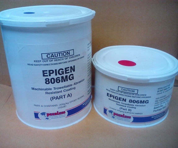 EPIGEN 806 MG PUTTY อีพ๊อกซี่ใช้พอกหรือเสริมเนื้อโลหะที่สึกกร่อนเสียหาย ช่วยป้อง