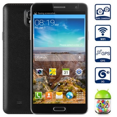 TELLGO SM-N9002 Android 4.2 3G Phablet 5.7 inch HD Screen MTK6582 Quad Core 1.3G