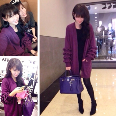 QW5709008 เสื้อกันหนาว ไหมพรมลายวินเทจ กระดุมหน้า วินเทจ แฟชั่นเกาหลี (พรีออเดอ QW5709008 เสื้อกันหนาว ไหมพรมลายวินเทจ กระดุมหน้า วินเทจ แฟชั่นเกาหลี (พรีออเดอ