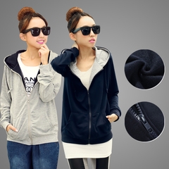 CW5705004 เสื้อกันหนาว มีฮูด ซิปหน้า อบอุ่นมาก (พรีออเดอร์) รอ 3 อาทิตย์หลังโอนเ
