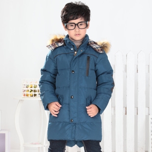 DM5710011 เสื้อโค้ทเด็กผู้ชายเกาหลี มีฮูดแต่งเฟอร์ขน ซิปหน้า ผ้าผสมขนสัตว์ อบอุ่