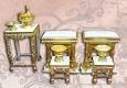 โต๊ะใช้ในงานแต่งงาน(พิธีรดน้ำสังข์) แกะลายไทยปิดทองคำเปลว เหมาะสำหรับห้างร้านที่