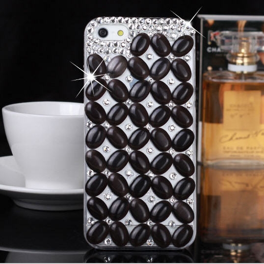เคสไอโฟน5 5s เคสดอกไม้ สีดำ
