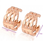 ต่างหูทอง Pink Gold 18k gold filled ดีไซน์สวย เรียบหรู