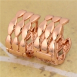 ต่างหูทอง Pink Gold 18k gold filled ดีไซน์สวย เรียบหรู