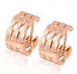 ต่างหูทอง Pink Gold 18k gold filled ดีไซน์สวย เรียบหรู