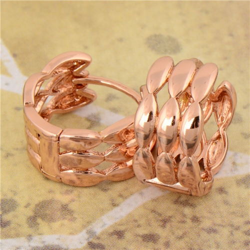 ต่างหูทอง Pink Gold 18k gold filled ดีไซน์สวย เรียบหรู