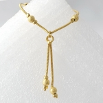 สร้อยคอทองคำ 18k gold filled ดีไซน์เก๋ น่ารักโดยไม่ต้องใส่จี้ห้อยคอเพิ่ม
