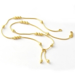 สร้อยคอทองคำ 18k gold filled ดีไซน์เก๋ น่ารักโดยไม่ต้องใส่จี้ห้อยคอเพิ่ม