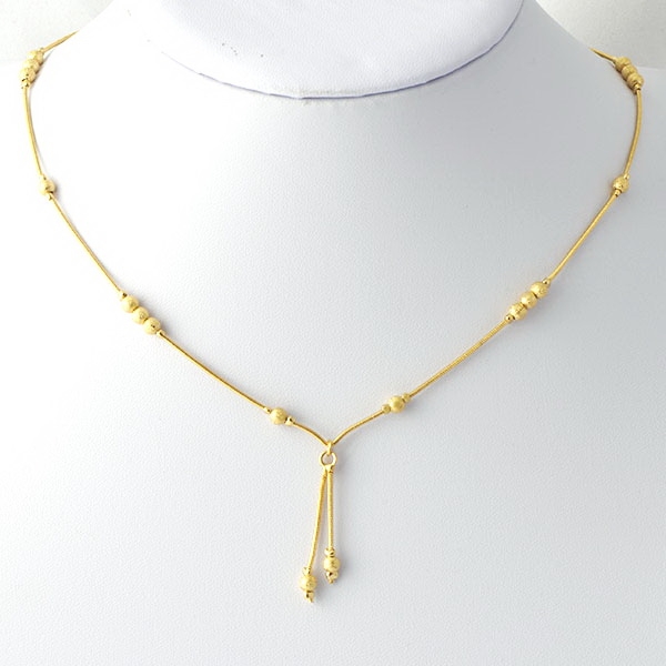 สร้อยคอทองคำ 18k gold filled ดีไซน์เก๋ น่ารักโดยไม่ต้องใส่จี้ห้อยคอเพิ่ม