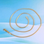 สร้อยคอทองคำ 18k gold filled ขนาด 460x2 มม. ดีไซน์สวย เรียบหรู