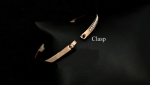 กำไลข้อมือทองอิตาลี 18KRGP ประดับเพชร CZ ดีไซน์สุดหรู ของจริงสวยมากๆ ค่ะ
