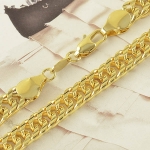 สร้อยคอทองคำ 18k gold filled สำหรับผู้ชาย ดีไซน์สวยหรู ขนาด 600x7 มิลลิเมตร