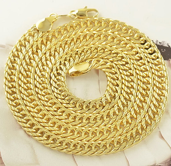 สร้อยคอทองคำ 18k gold filled สำหรับผู้ชาย ดีไซน์สวยหรู ขนาด 600x7 มิลลิเมตร สร้อยคอทองคำ 18k gold filled สำหรับผู้ชาย ดีไซน์สวยหรู ขนาด 600x7 มิลลิเมตร