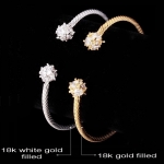 กำไลข้อมือทอง /ทองคำขาว 18k gold filled ประดับเพชร CZ สวยมากค่ะ