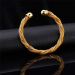 กำไลข้อมือทอง 18k gold filled ลายเกลียว ดีไซน์เก๋