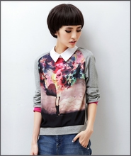 GW5712013 เสื้อเชิ้ตสาวเกาหลี พิมพ์ลายคลาสสิค (พรีออเดอร์)รอสินค้า 3อาทิตย์หลังโ