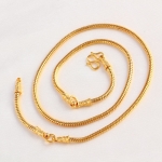 สร้อยคอทองคำ 18k gold filled ดีไซน์หรู การันตีคุณภาพ ขนาด 600x3 มิลลิเมตร