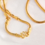 สร้อยคอทองคำ 18k gold filled ดีไซน์หรู การันตีคุณภาพ ขนาด 600x3 มิลลิเมตร