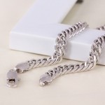 สร้อยคอทองคำขาว 18k white gold filled ขนาด 610x6 มิลลิเมตร สวยมากค่ะ