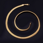 สร้อยคอทองคำ 18k gold plated ดีไซน์หรูสำหรับผู้ชาย ขนาด 550x6 มิลลิเมตร