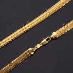 สร้อยคอทองคำ 18k gold plated ดีไซน์หรูสำหรับผู้ชาย ขนาด 550x6 มิลลิเมตร